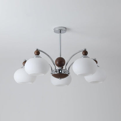 Modern Iron & Glass Multi-Arm Ceiling Chandelier – 3 to 8 Lights