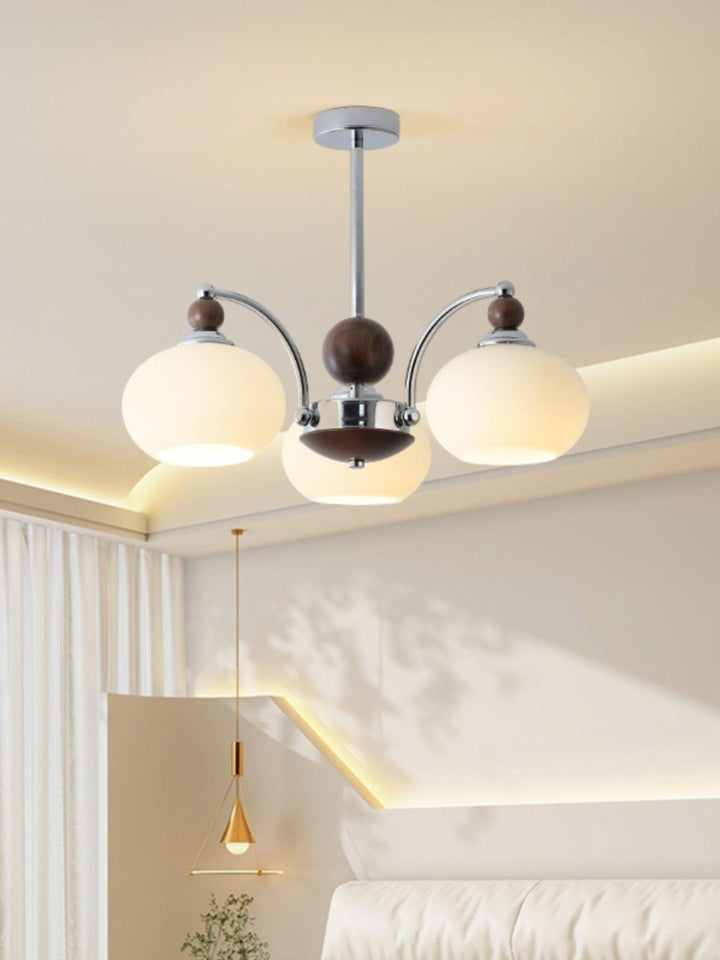 Modern Iron & Glass Multi-Arm Ceiling Chandelier – 3 to 8 Lights