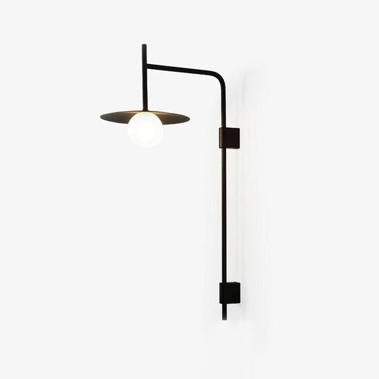 Modern Iron Wall Lamp with Frosted Glass Shade