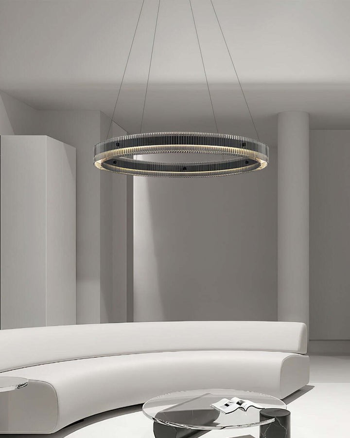 Modern LED Halo Ring Chandelier