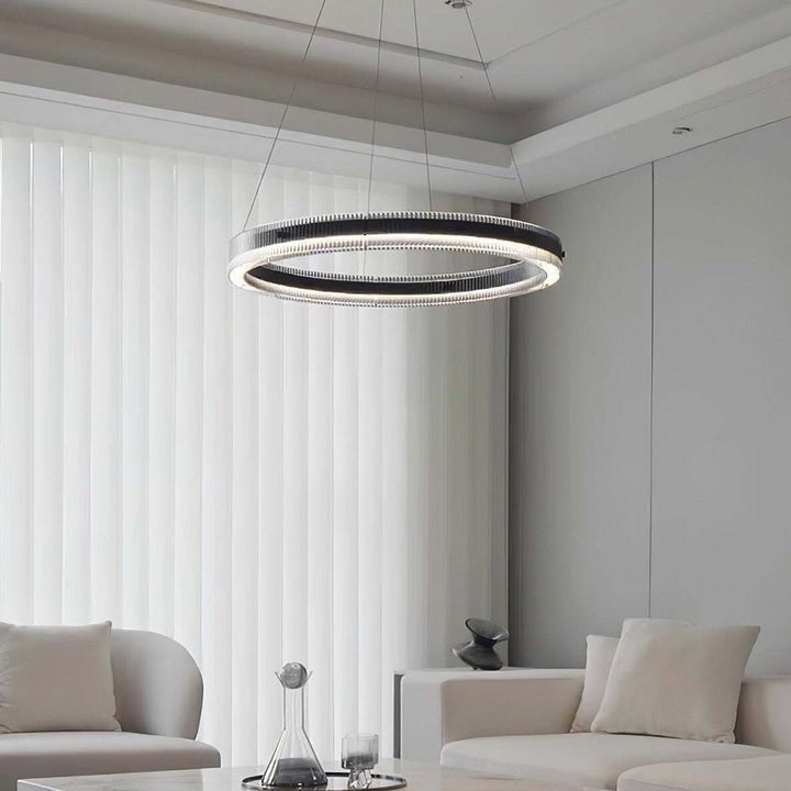 Modern LED Halo Ring Chandelier