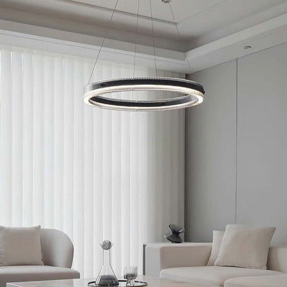 Modern LED Halo Ring Chandelier