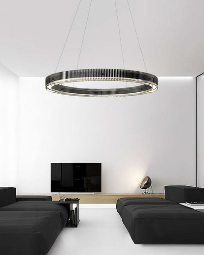 Modern LED Halo Ring Chandelier