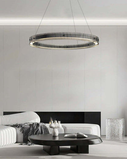 Modern LED Halo Ring Chandelier