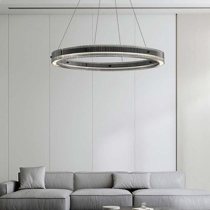 Modern LED Halo Ring Chandelier