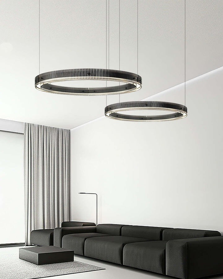 Modern LED Halo Ring Chandelier