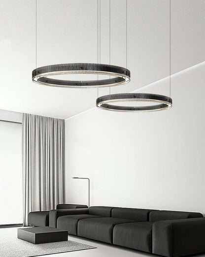 Modern LED Halo Ring Chandelier