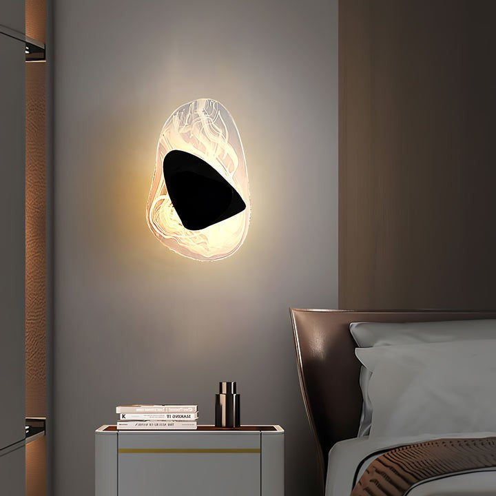 Modern LED Wall Sconce – 8W Black & Copper Finish