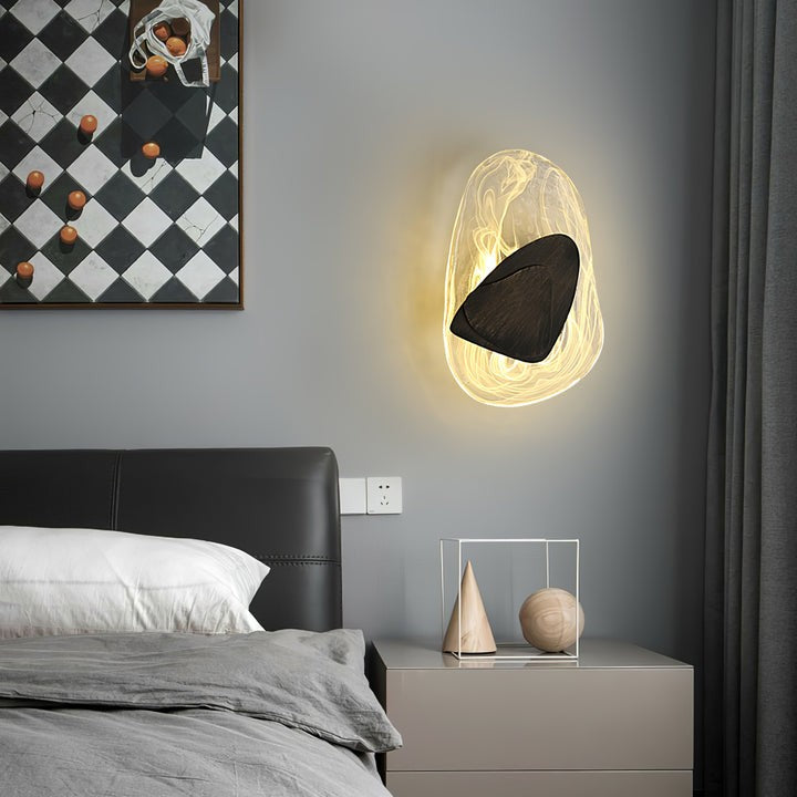 Modern LED Wall Sconce – 8W Black & Copper Finish