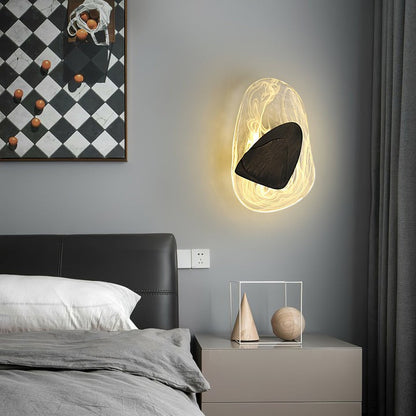 Modern LED Wall Sconce – 8W Black & Copper Finish