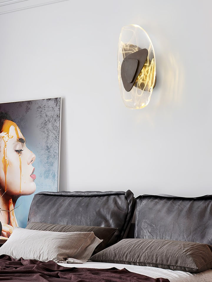 Modern LED Wall Sconce – 8W Black & Copper Finish