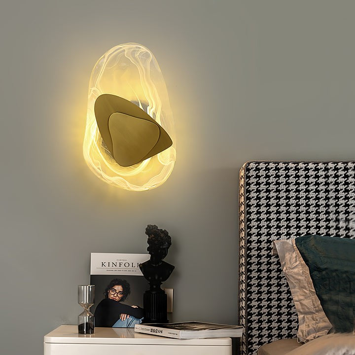 Modern LED Wall Sconce – 8W Black & Copper Finish