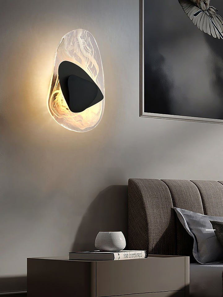 Modern LED Wall Sconce – 8W Black & Copper Finish