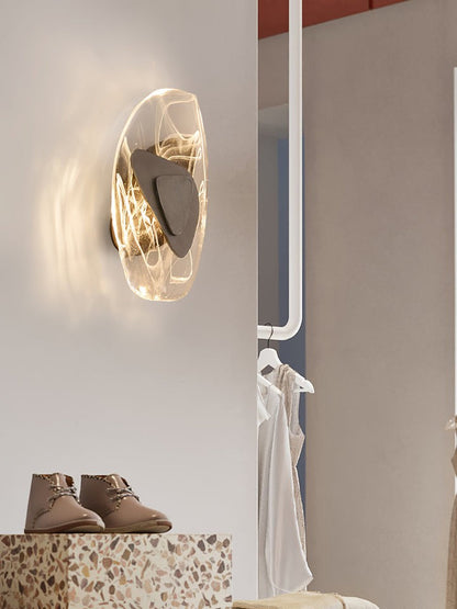 Modern LED Wall Sconce – 8W Black & Copper Finish