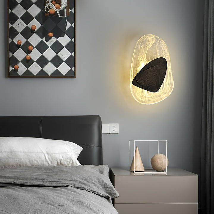 Modern LED Wall Sconce – 8W Black & Copper Finish