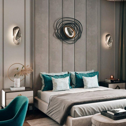 Modern LED Wall Sconce – 8W Black & Copper Finish