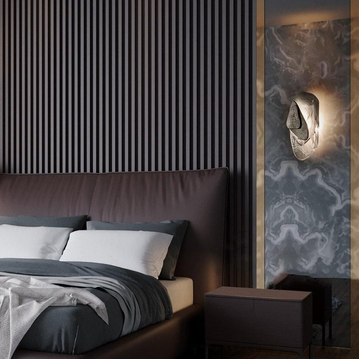 Modern LED Wall Sconce – 8W Black & Copper Finish