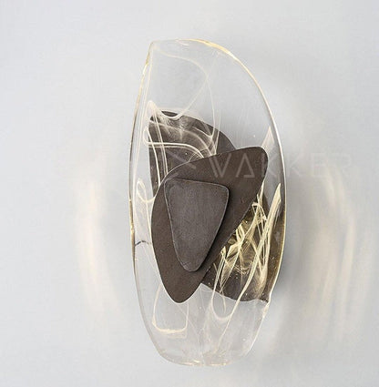 Modern LED Wall Sconce – 8W Black & Copper Finish