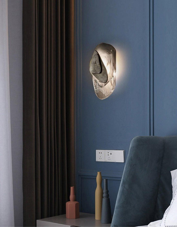 Modern LED Wall Sconce – 8W Black & Copper Finish