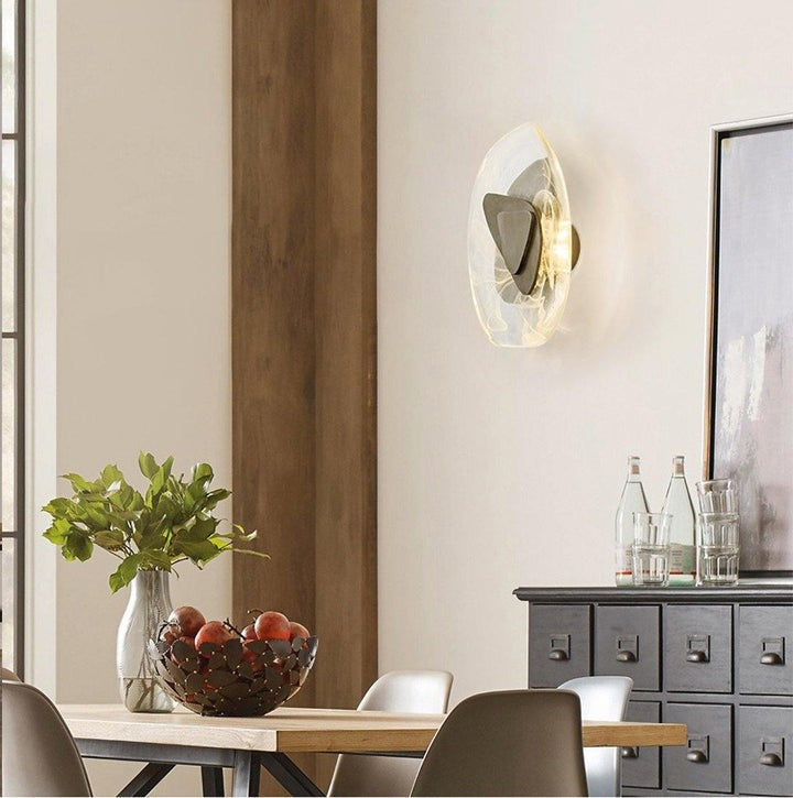 Modern LED Wall Sconce – 8W Black & Copper Finish