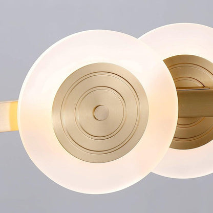 Modern Nordic 16-Arm Brass & Frosted Acrylic LED Chandelier