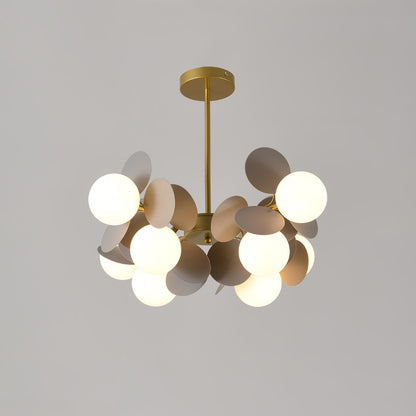 Modern Off-White Tree Branch Ceiling Chandelier