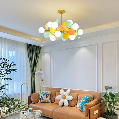 Modern Off-White Tree Branch Ceiling Chandelier