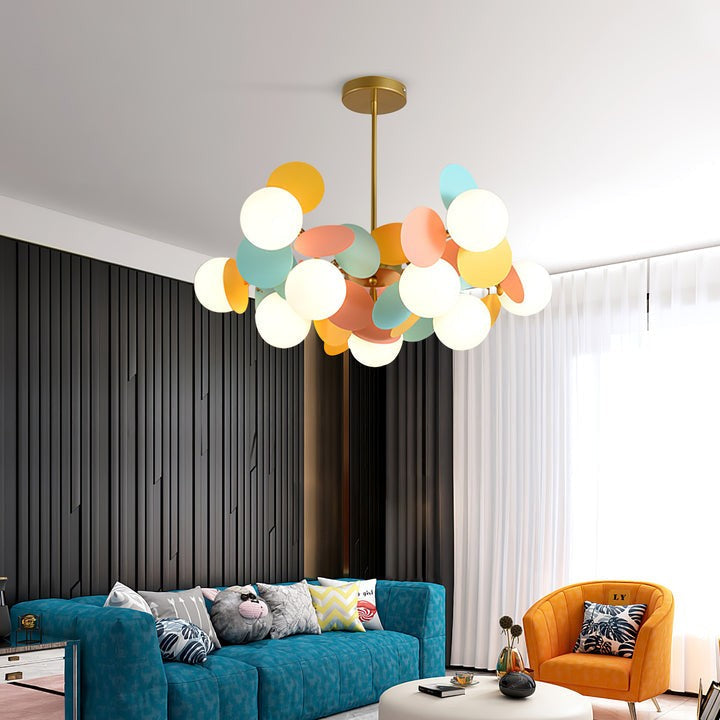 Modern Off-White Tree Branch Ceiling Chandelier