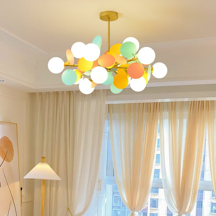Modern Off-White Tree Branch Ceiling Chandelier