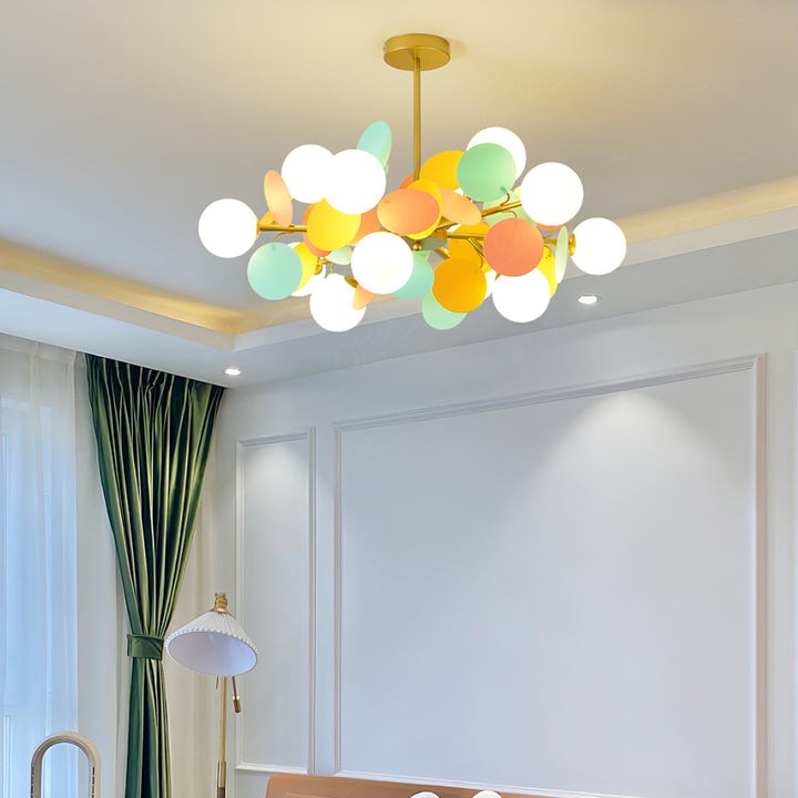 Modern Off-White Tree Branch Ceiling Chandelier