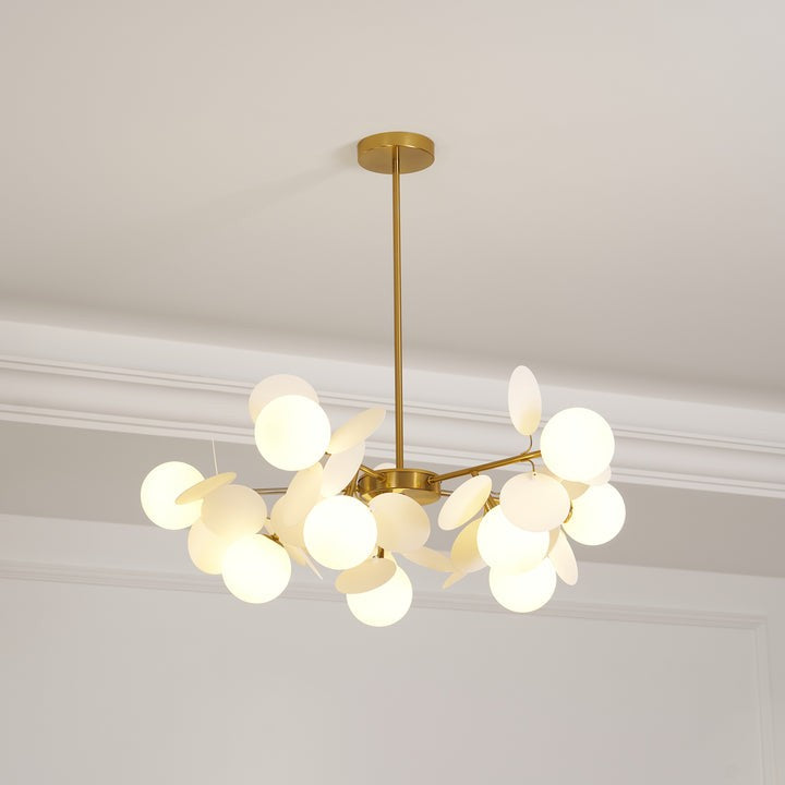 Modern Off-White Tree Branch Ceiling Chandelier