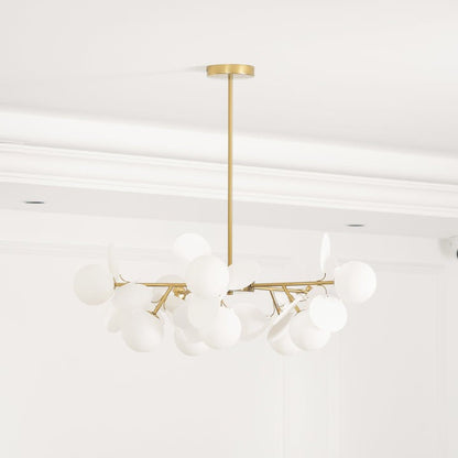Modern Off-White Tree Branch Ceiling Chandelier