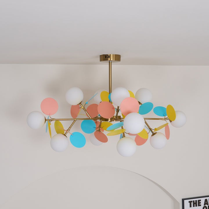 Modern Off-White Tree Branch Ceiling Chandelier