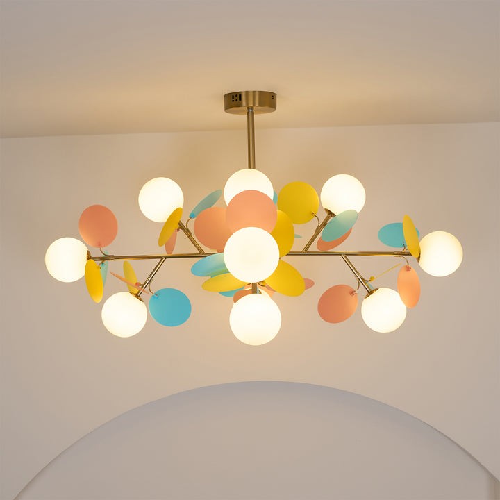 Modern Off-White Tree Branch Ceiling Chandelier