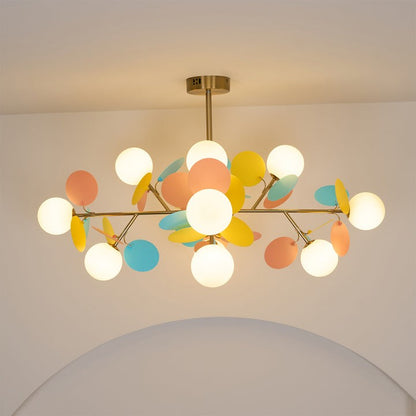 Modern Off-White Tree Branch Ceiling Chandelier