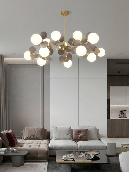 Modern Off-White Tree Branch Ceiling Chandelier