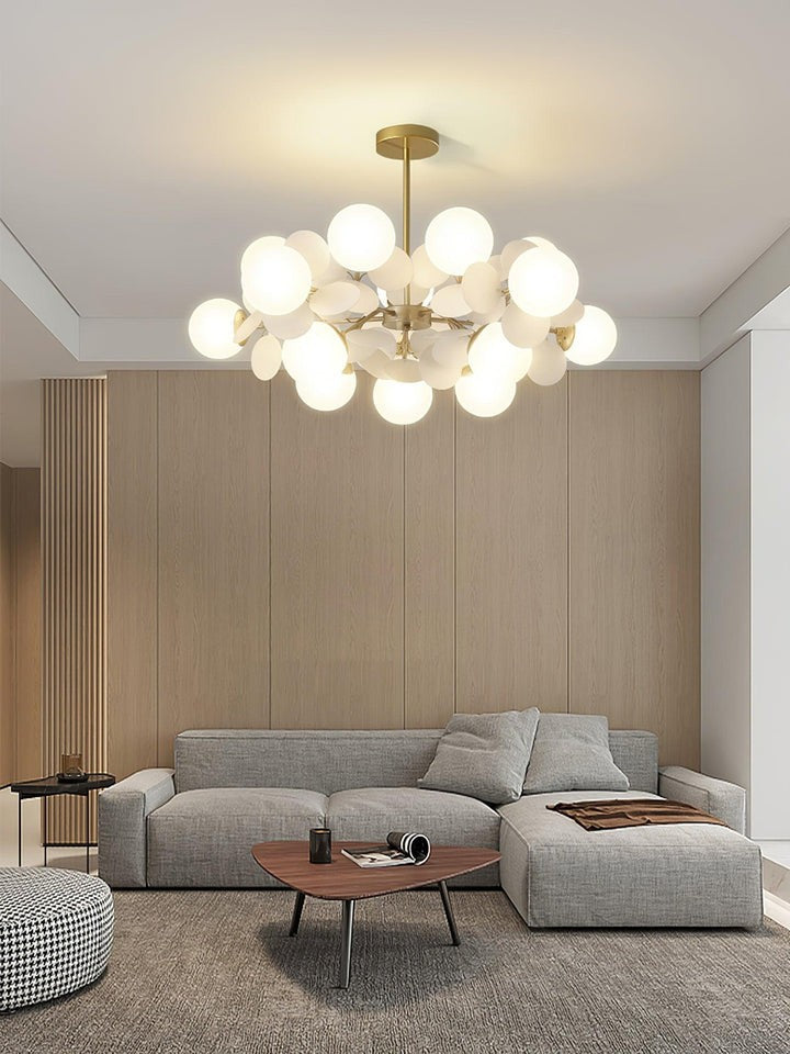 Modern Off-White Tree Branch Ceiling Chandelier