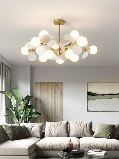 Modern Off-White Tree Branch Ceiling Chandelier