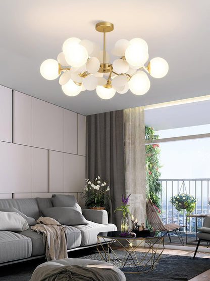 Modern Off-White Tree Branch Ceiling Chandelier