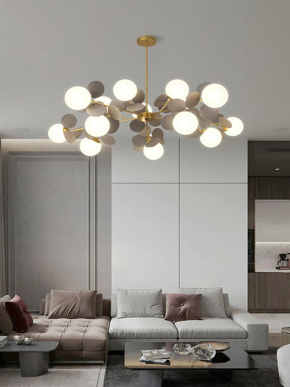 Modern Off-White Tree Branch Ceiling Chandelier