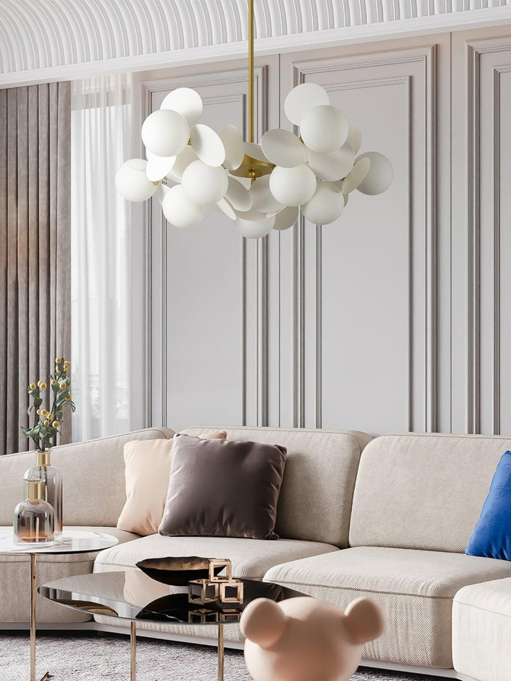 Modern Off-White Tree Branch Ceiling Chandelier
