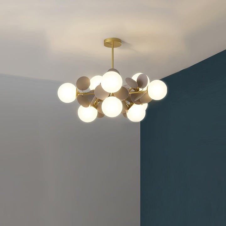 Modern Off-White Tree Branch Ceiling Chandelier