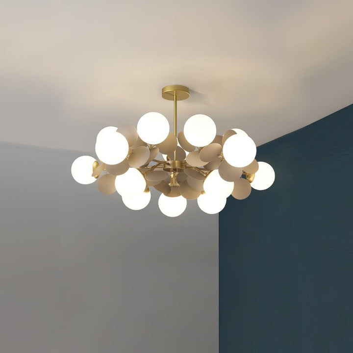 Modern Off-White Tree Branch Ceiling Chandelier
