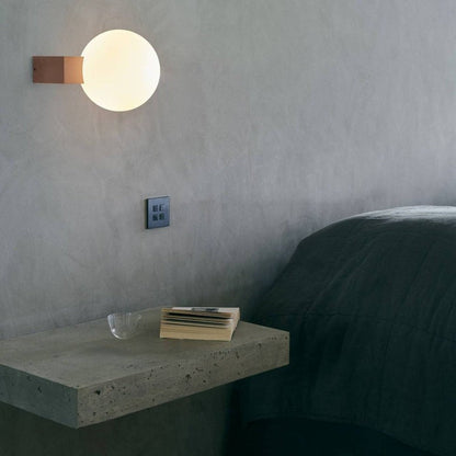 Modern Opal Glass Wall Sconce – Geometric Ambient Lighting
