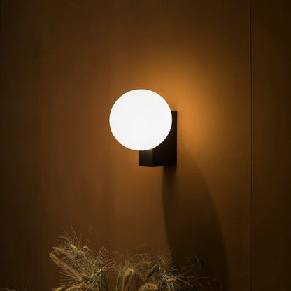 Modern Opal Glass Wall Sconce – Geometric Ambient Lighting