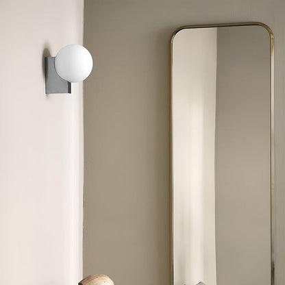 Modern Opal Glass Wall Sconce – Geometric Ambient Lighting
