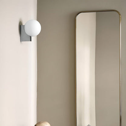 Modern Opal Glass Wall Sconce – Geometric Ambient Lighting