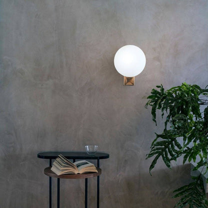 Modern Opal Glass Wall Sconce – Geometric Ambient Lighting