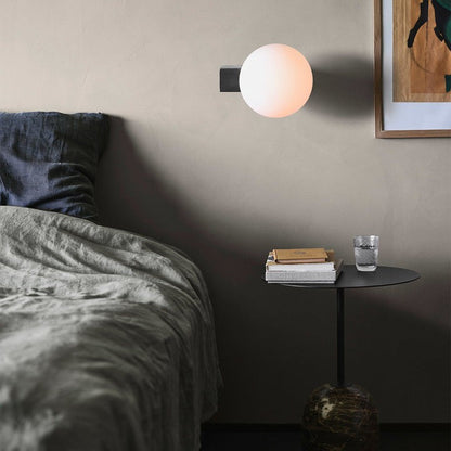 Modern Opal Glass Wall Sconce – Geometric Ambient Lighting