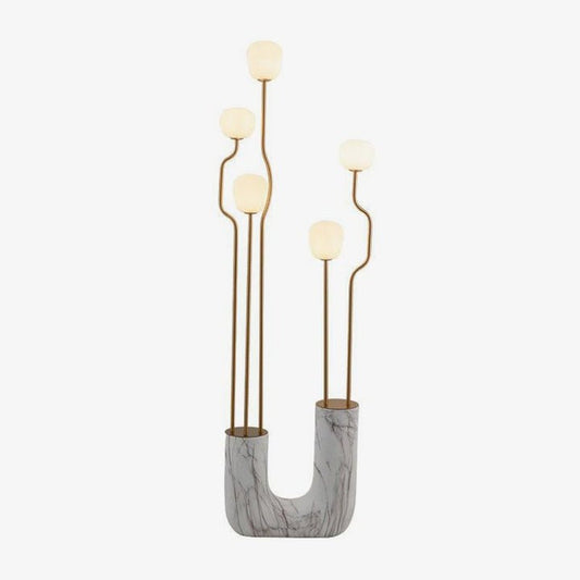 Modern Resin & Glass LED Floor Lamp
